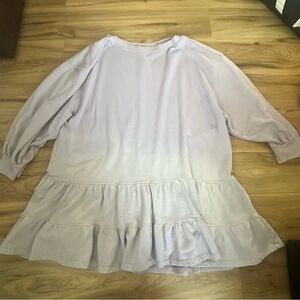 We the free Lavender Ruffle Hem Tunic